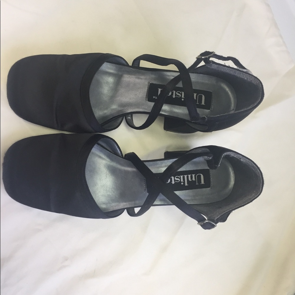 Vintage 90s strappy black heels by Unlisted